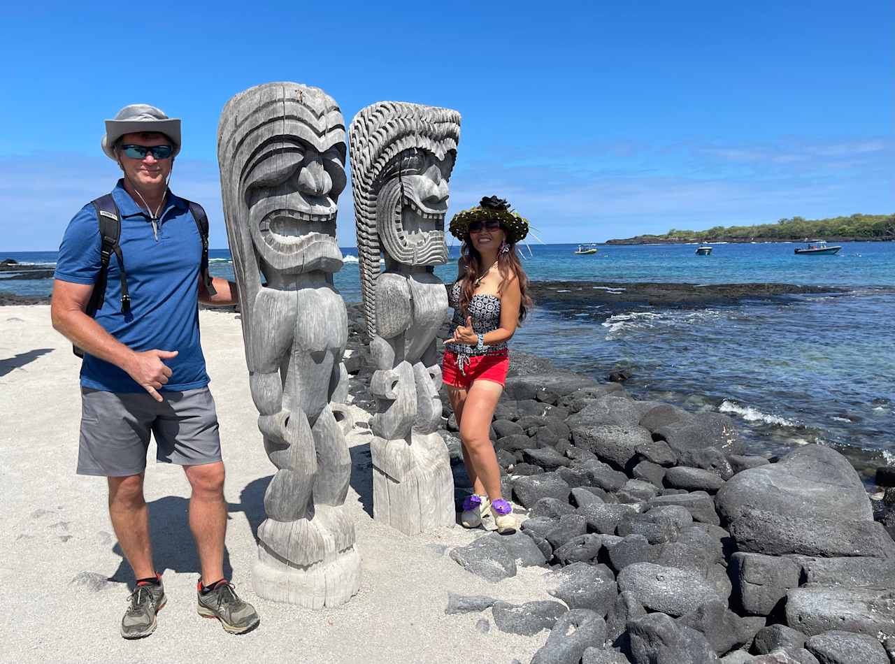 *We drove around the whole entire big island, and visited the Pu’uhona O Honaunau National History Park, so breathtaking,🏝.