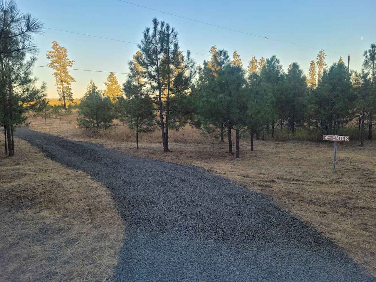 Entrance from driveway 