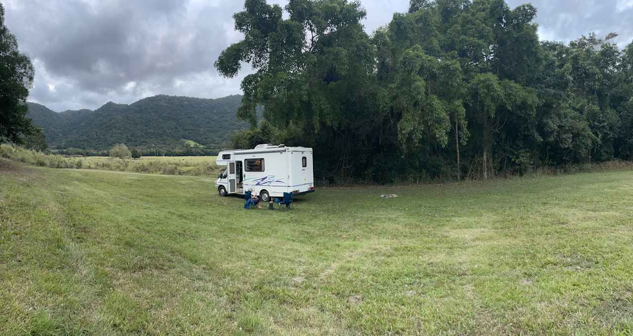 The furthest site to turn left of the property 