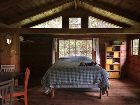 Queen-size bed and loft