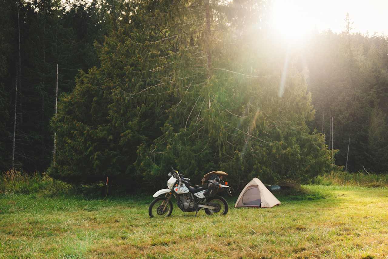 The former airstrip where I set up camp. 