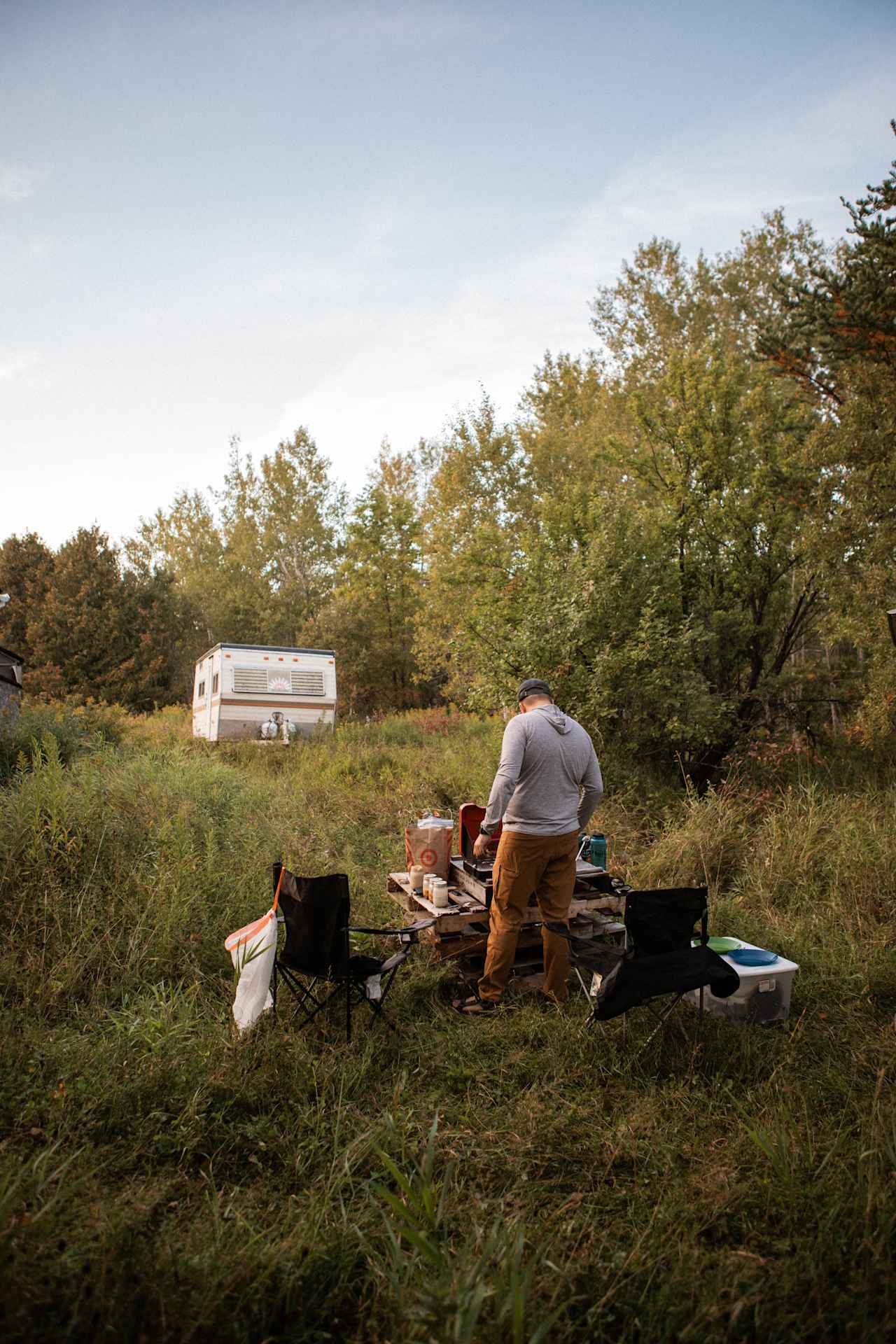 Created a perfect camping kitchen! 