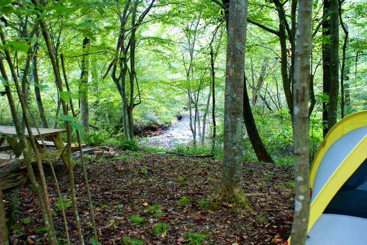 Shady Creek View Tent Site