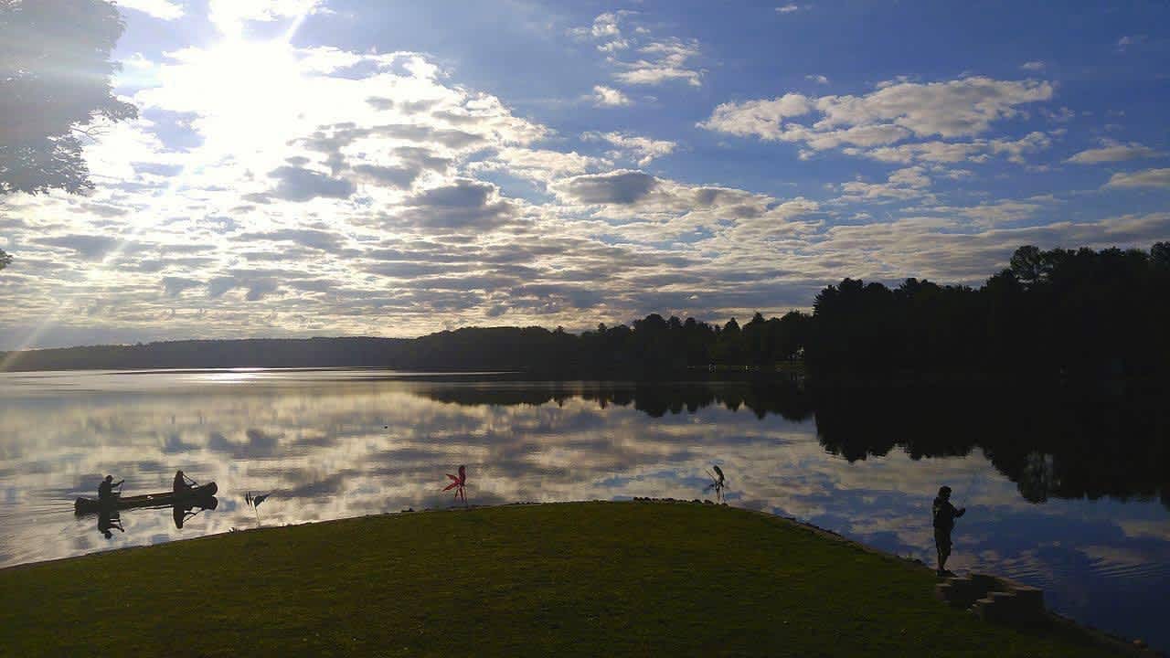 Sunset at Galway Lake