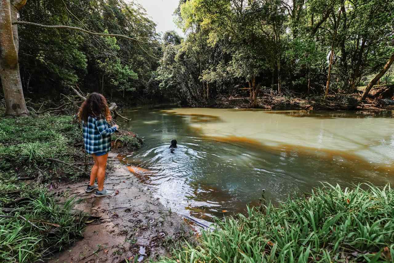 the deeper waterhole for a dip