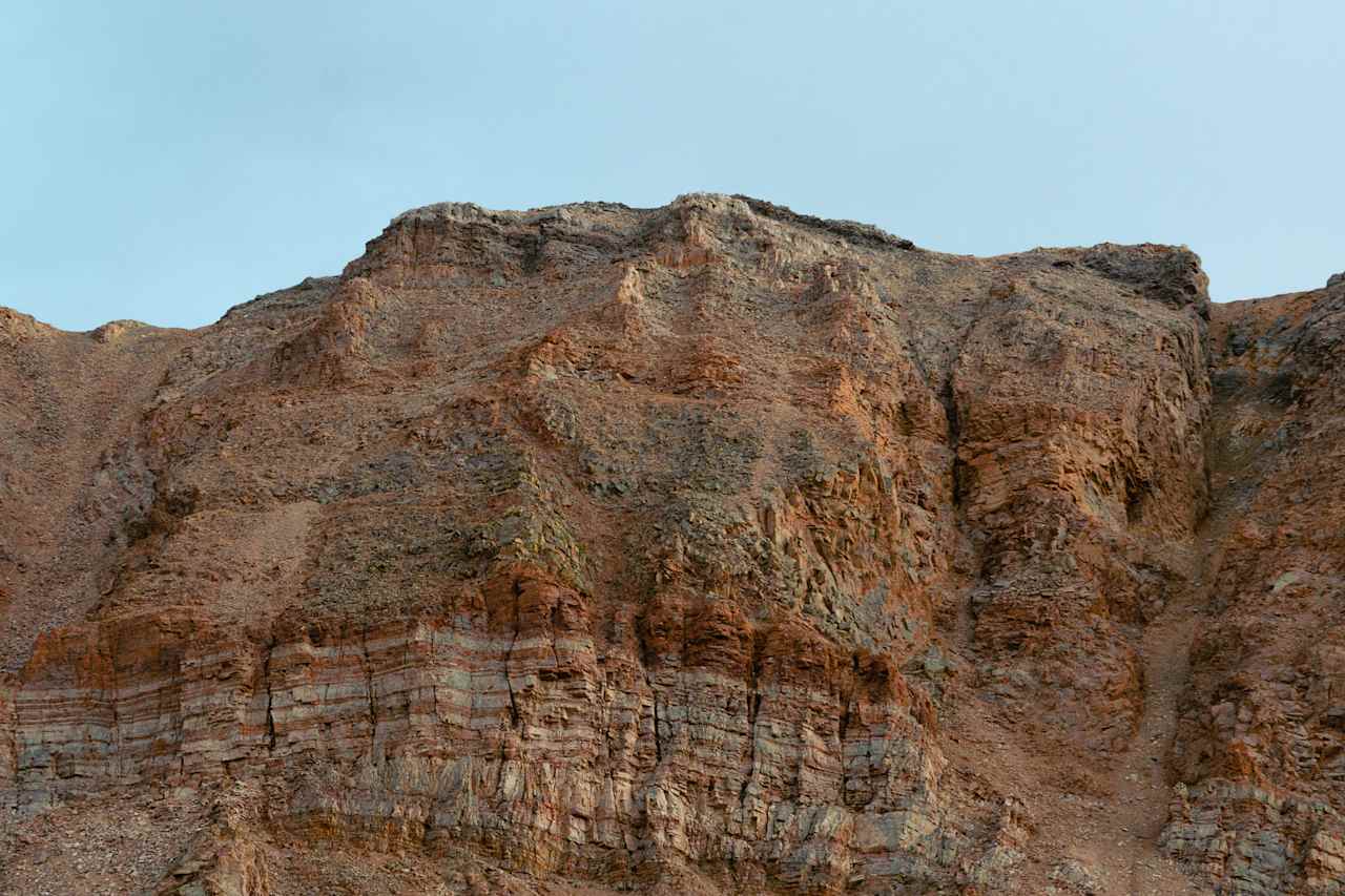 Mountain details from the campground.