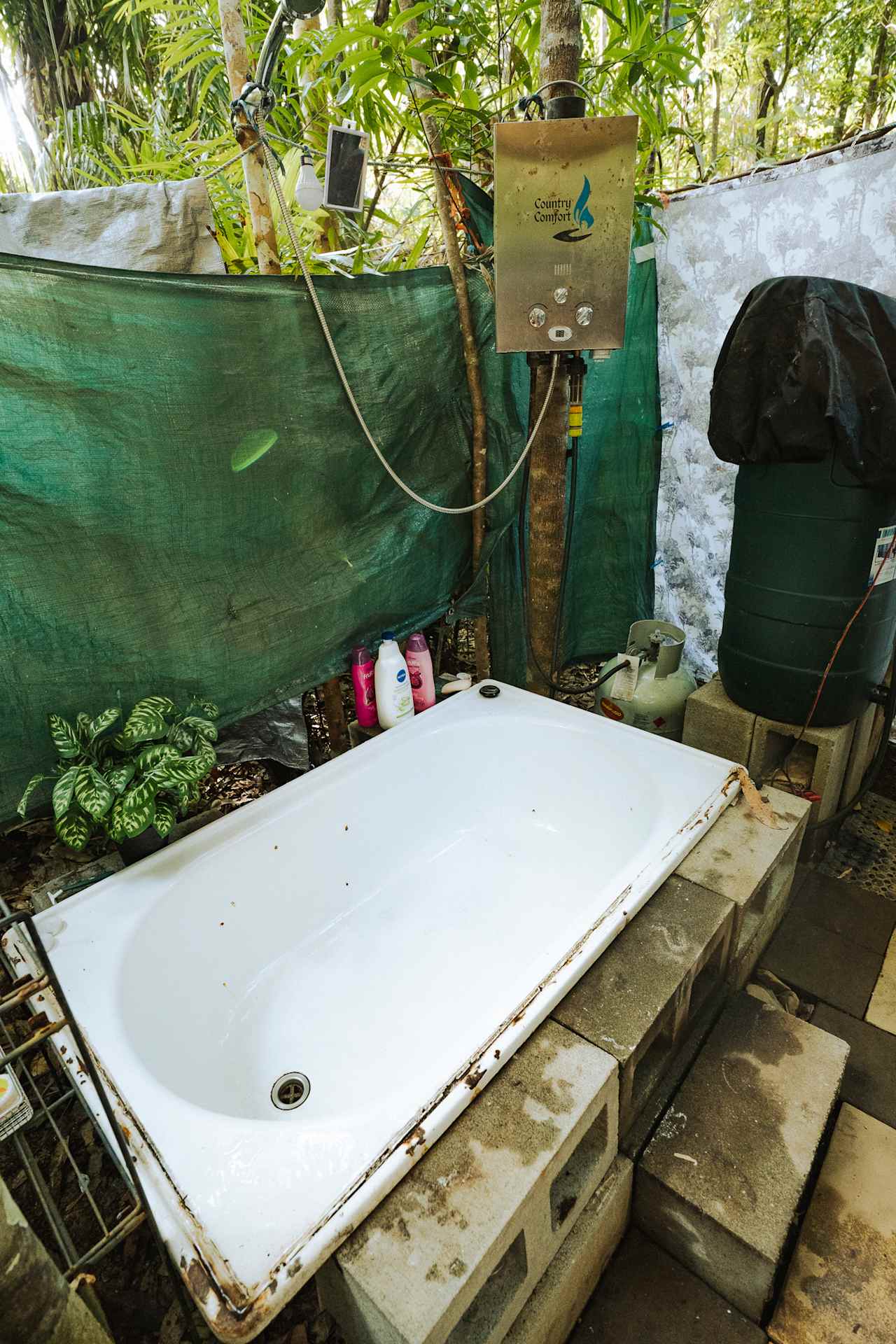 Showering in the Daintree