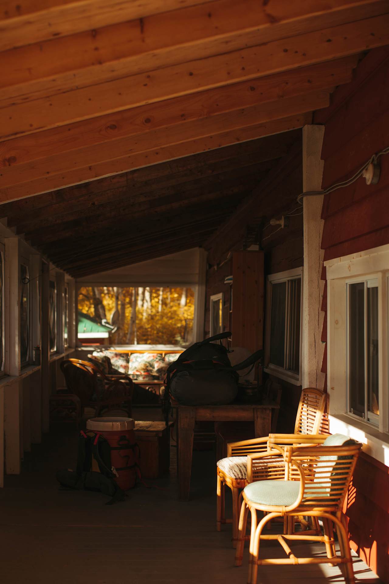 The screened in porch was where we spent our first morning in the sun, reading and drinking coffee.