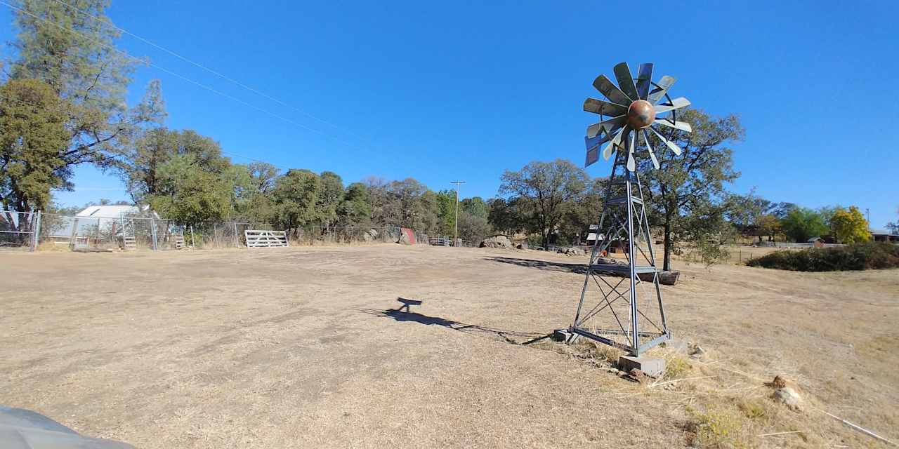 Open area, easy access, for camping.