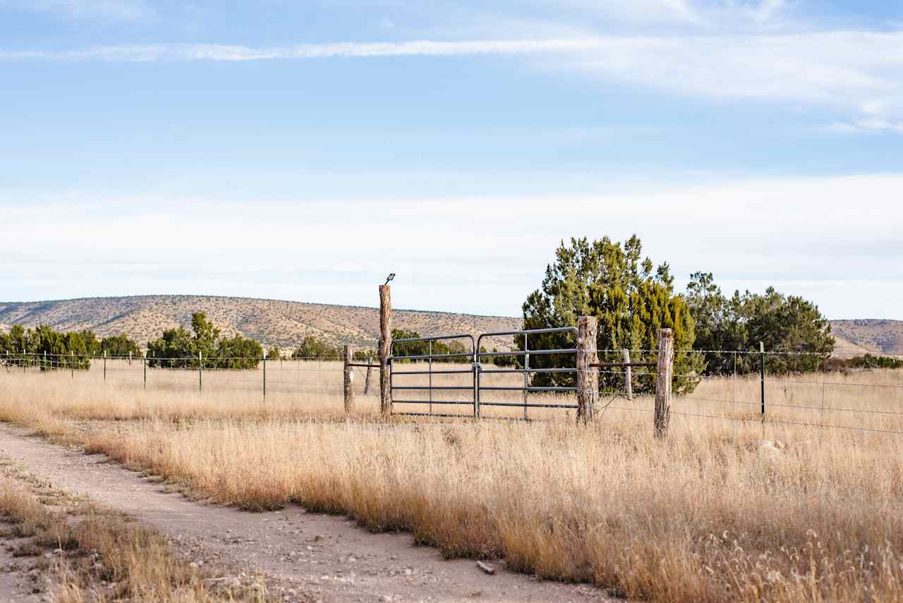 Entrance gate to Pinon Forest