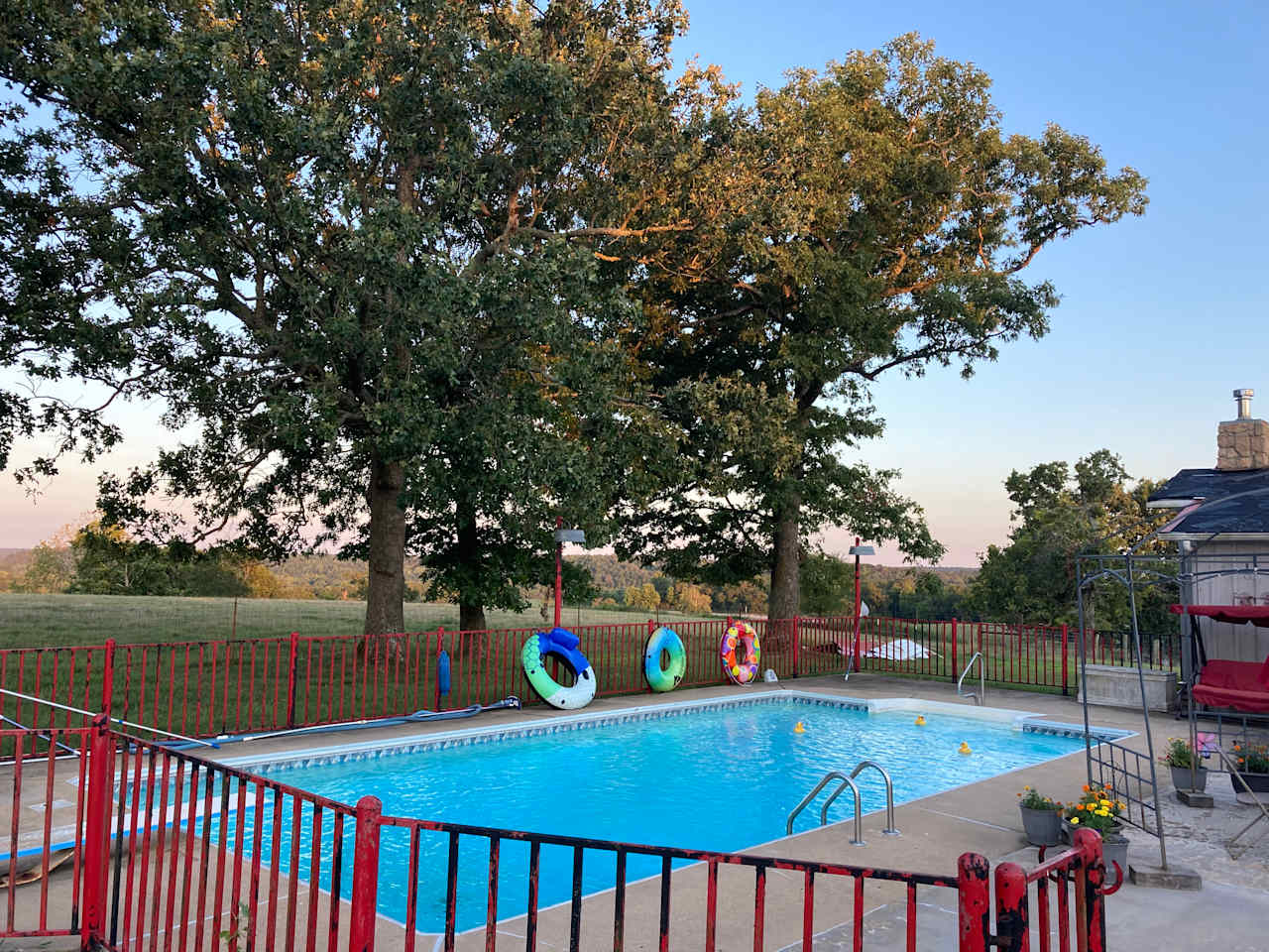 Saltwater pool available for use during warm months.