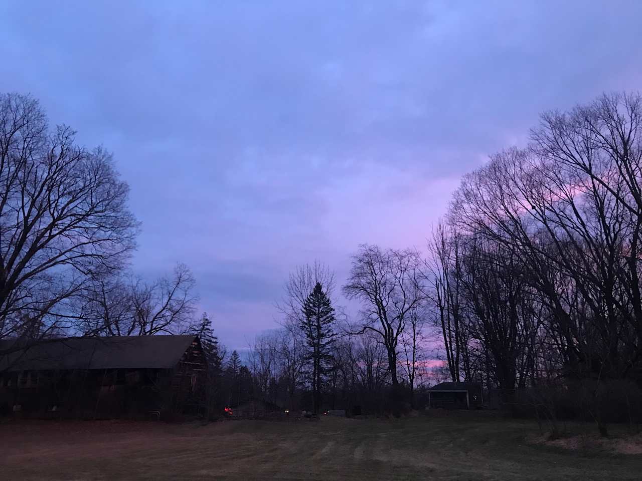 Barn at dusk