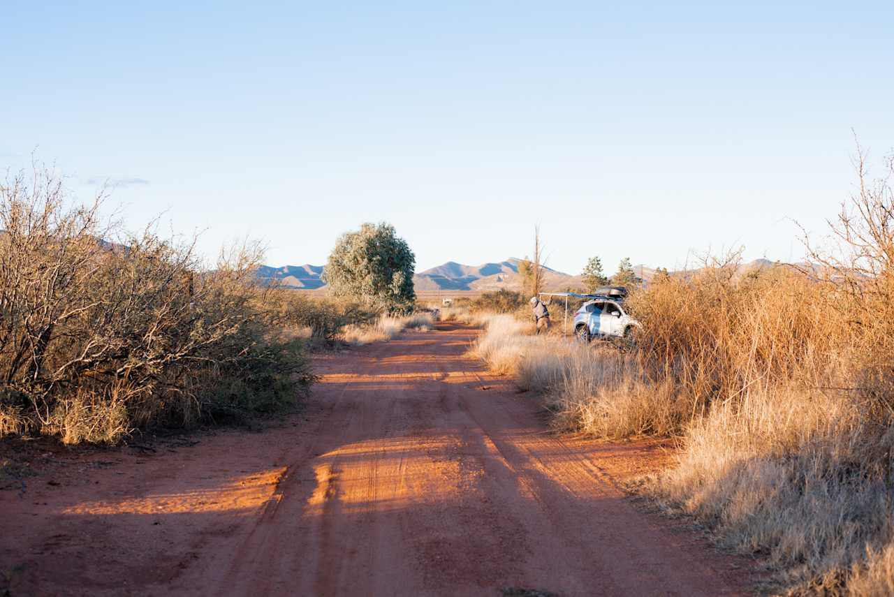 Entrance to the camping plot