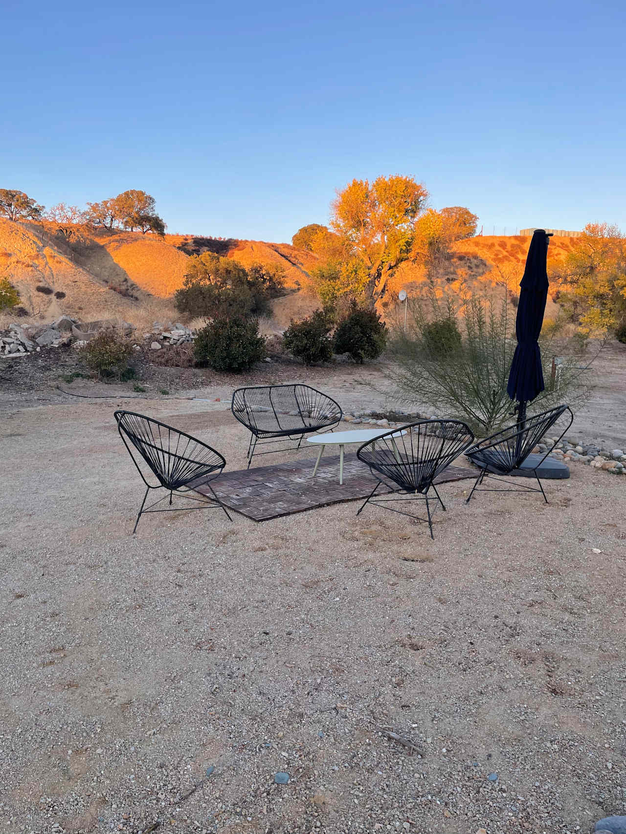 Patio area for site 1