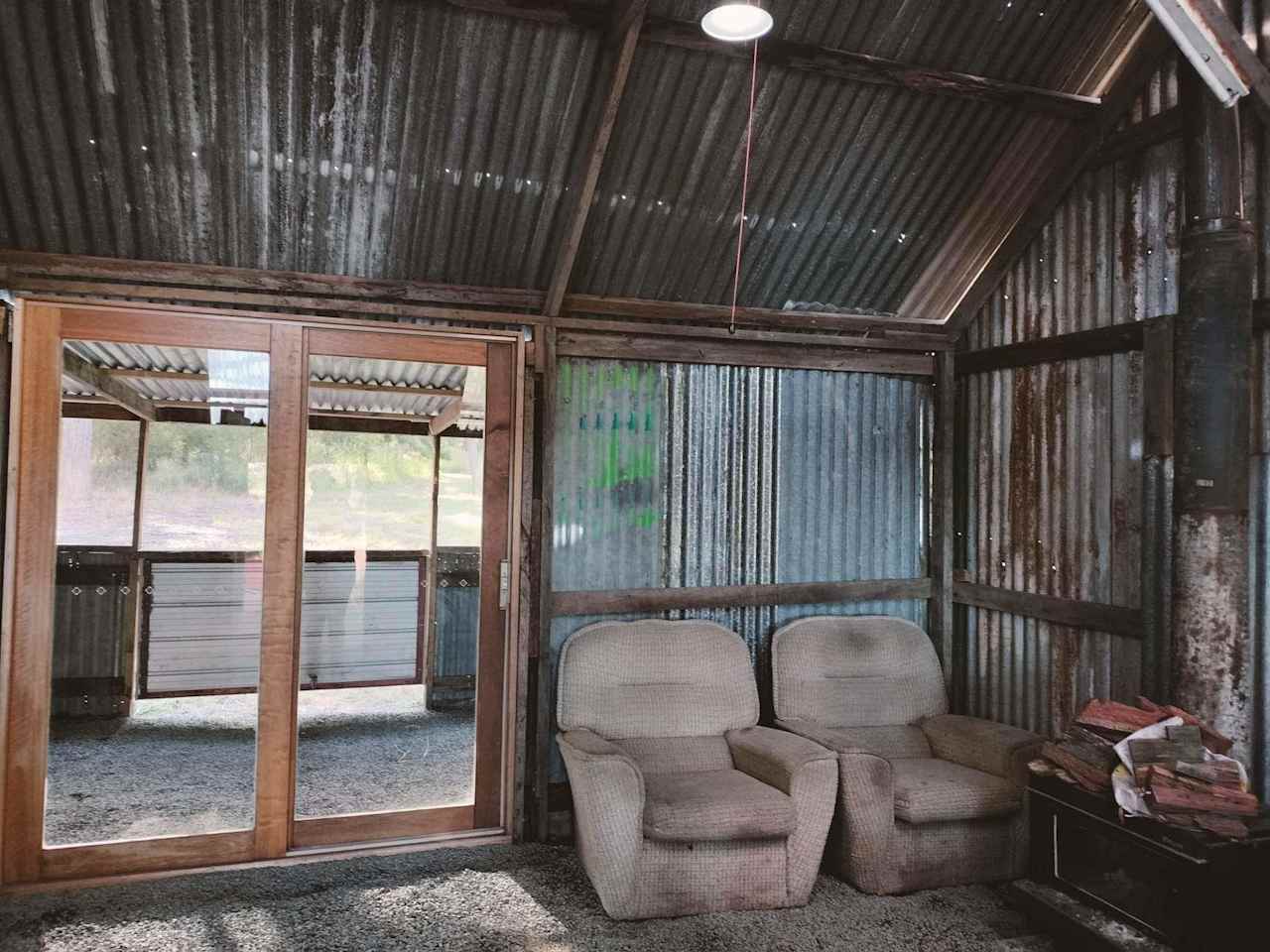 Inside Hut