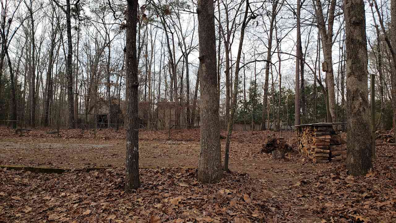 Another perspective of our gravel pad