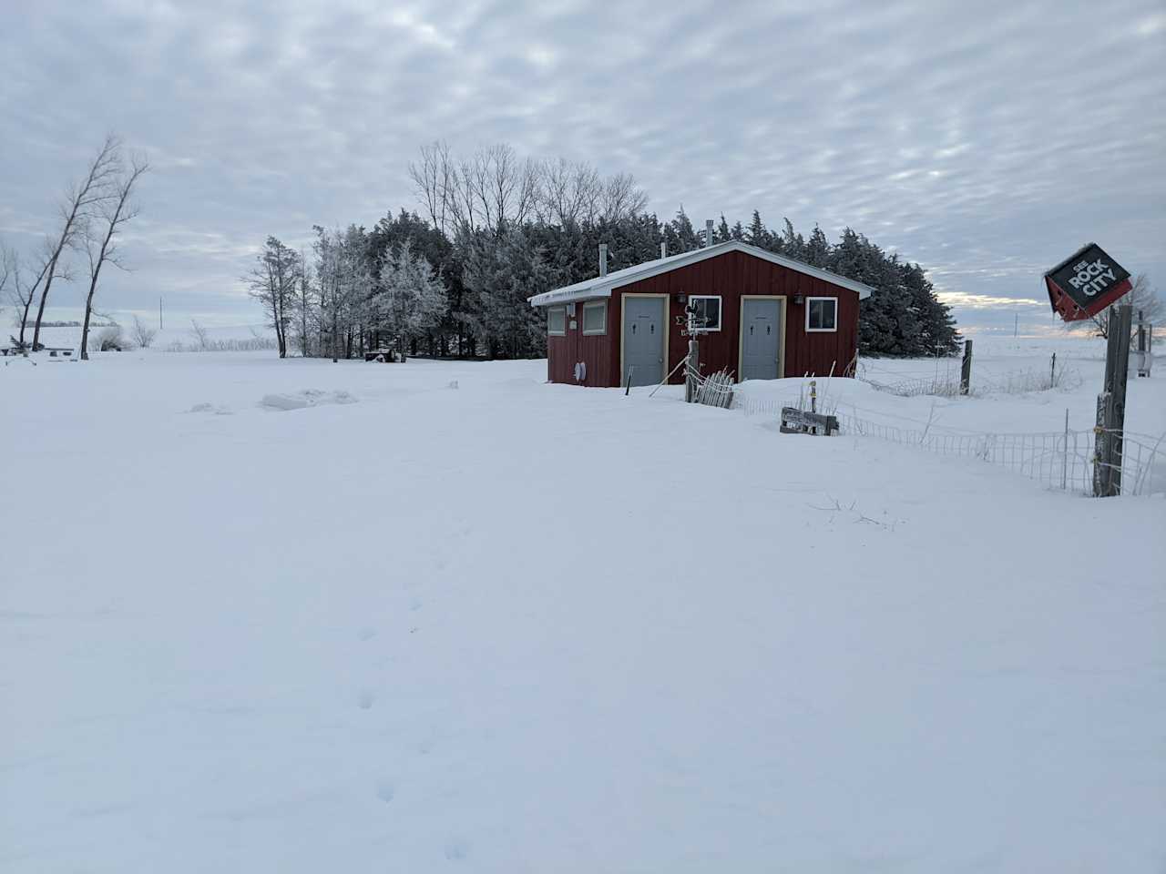 January 2023. 24 inches of snow will fill the pond and make for a great camping season in 2023