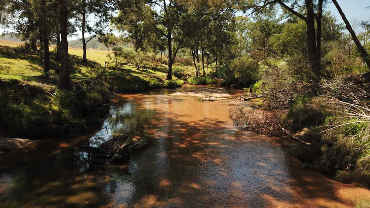 Cataract River at the campsite