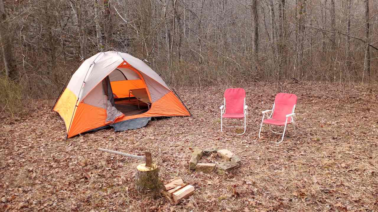 Camp site with available extras.