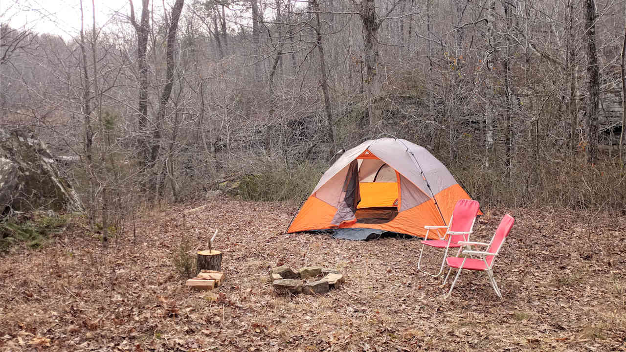 Camp site with available extras. 