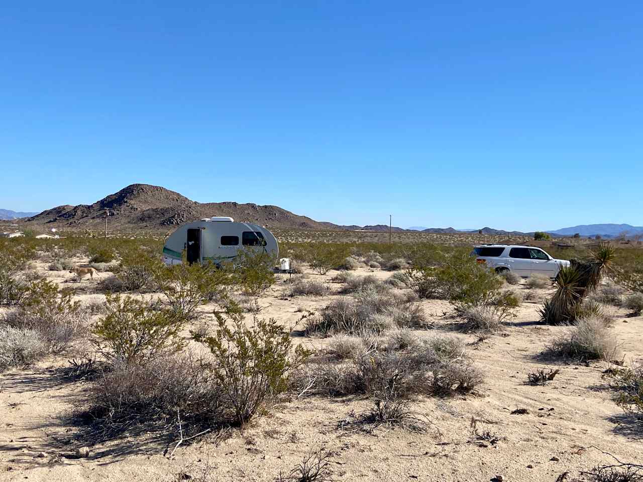 This is our personal RV that we park alongside the road.