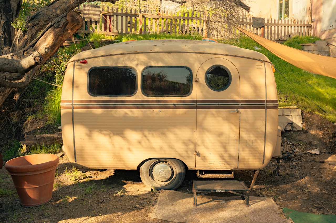 A cool vintage camper can thats in the works !