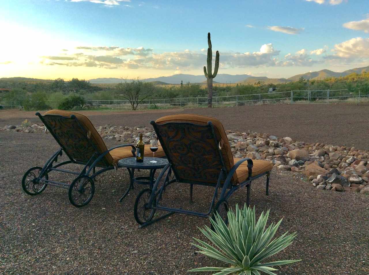 Relax w/ a glass of wine or cup of coffee as you take in the views.