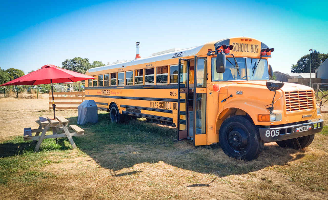 TEXAS School Bus @ Isle of Wight!