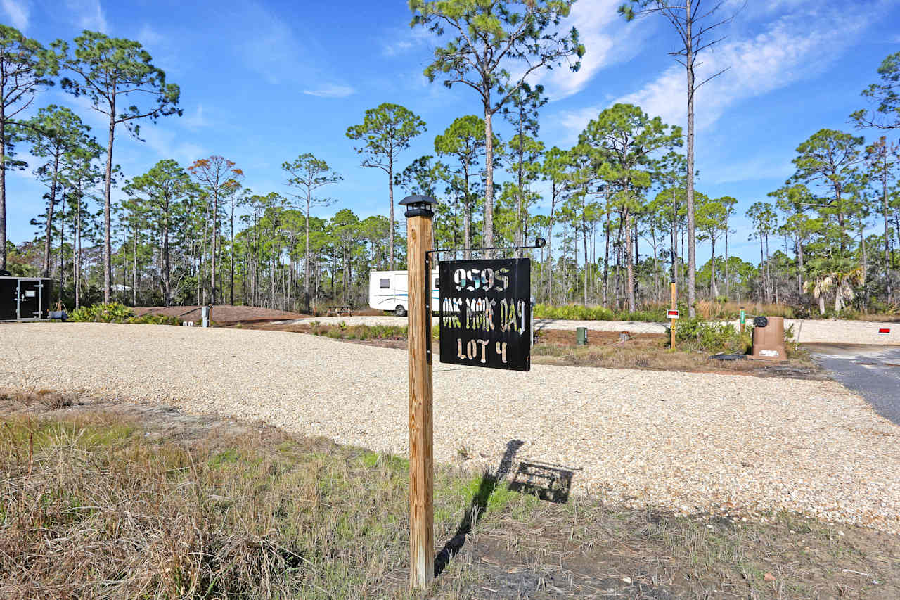 One More Day RV Lot--Cape San Blas