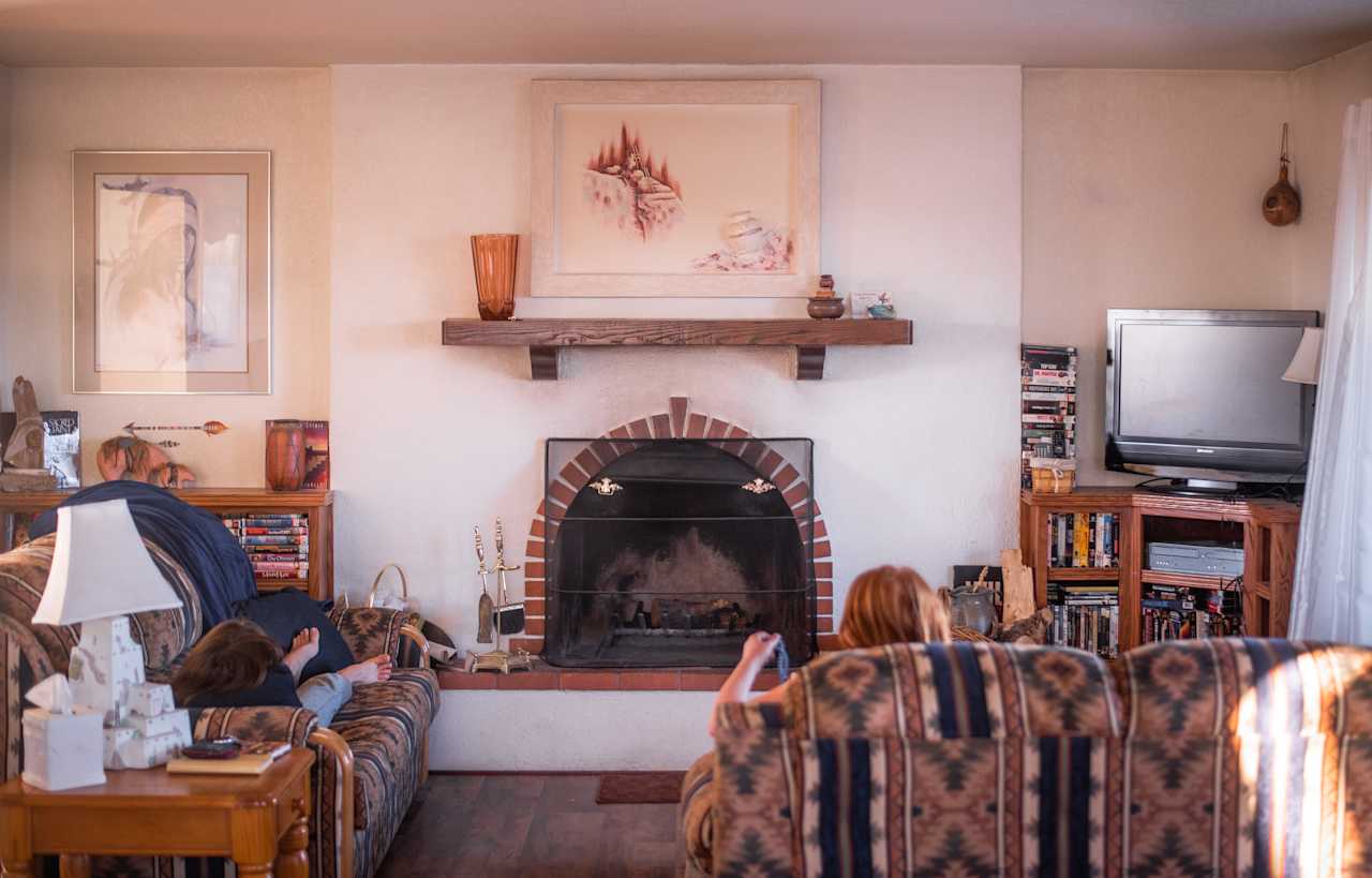 Living Room with Fireplace