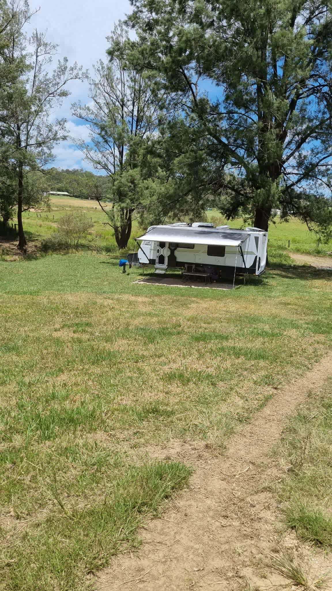 Caravan site set up