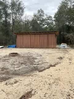 Pergola closed with outdoor curtains