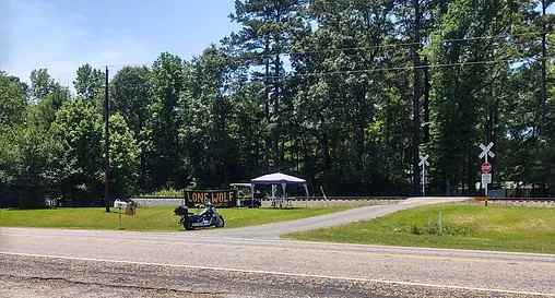 Across Hwy 49 from roadside park.