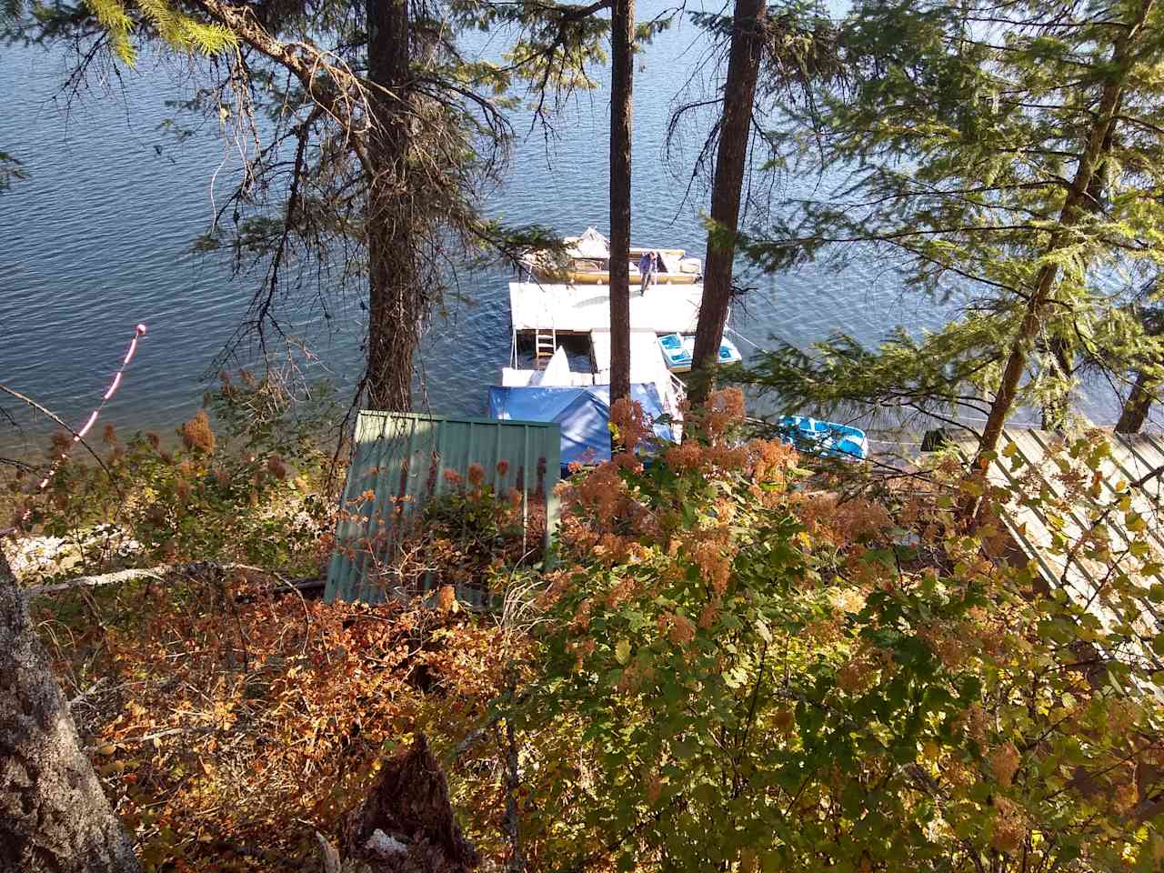 Dock looking down from Chapel Rock