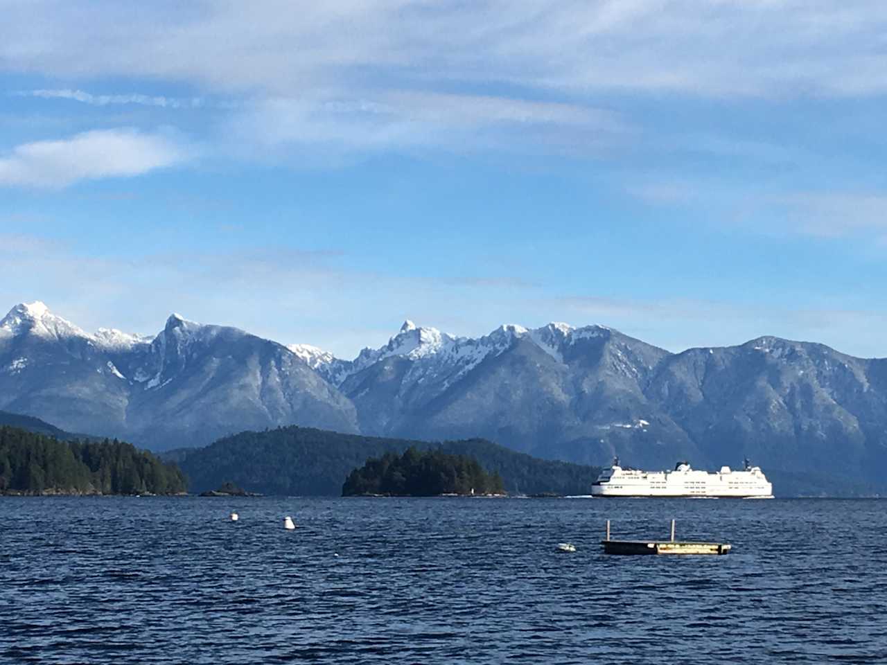 Ferry ride Vancouver to Sunshine Coast