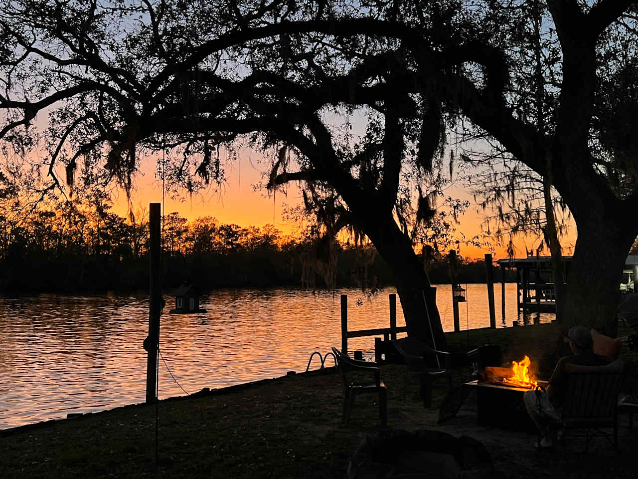 Riverfront at Sunset