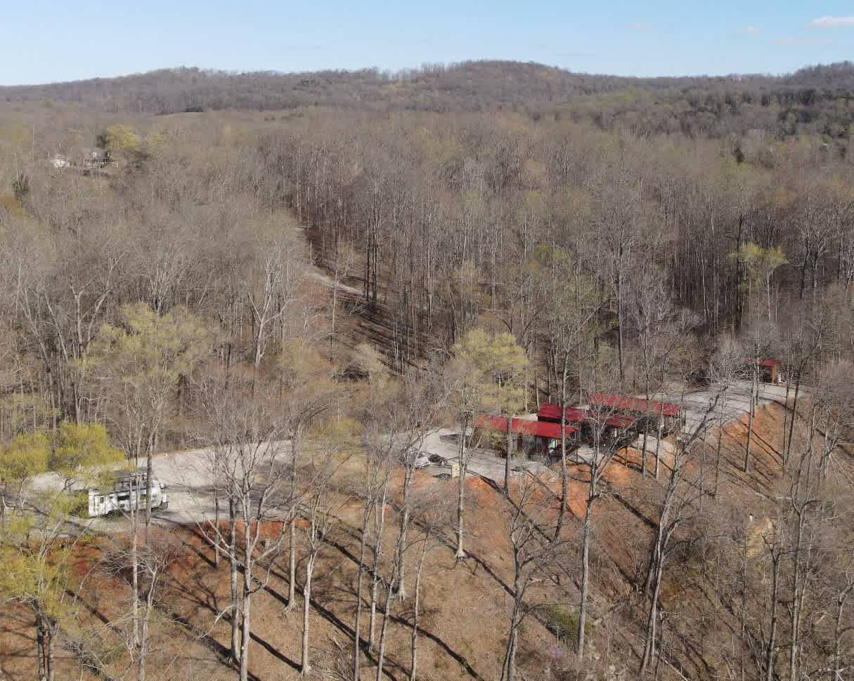 Birds eye view of Bear Bluff Retreat