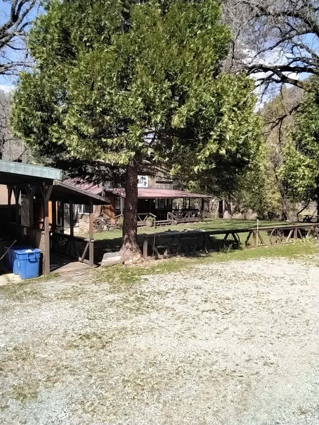 Main camp area. Kitchen, clubhouse and community firepit