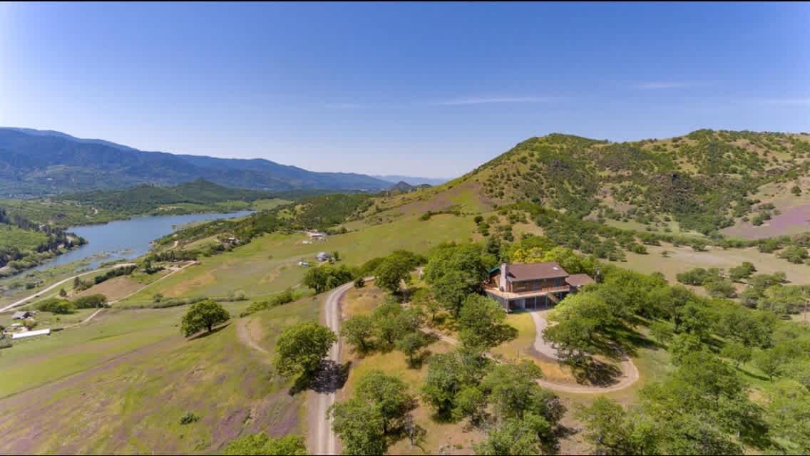 Aerial view of the property