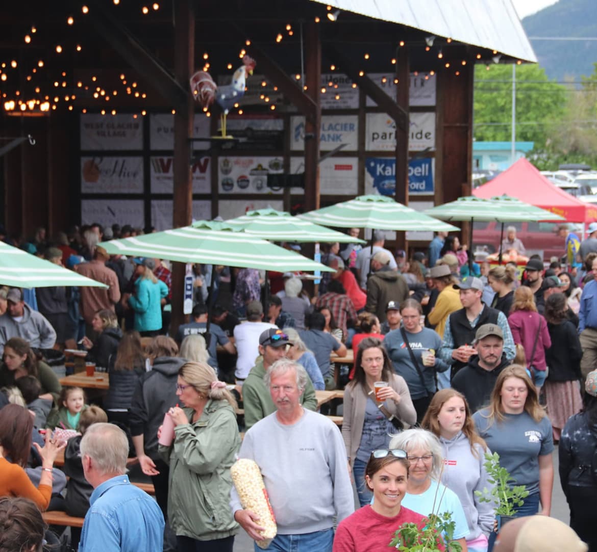 Columbia Falls has the BEST Farmers' Market in the valley every Thursday in the summer!  This place is so delightful with amazing live music and great