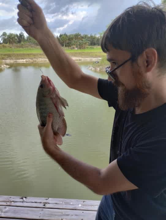 Son had a great time fishing