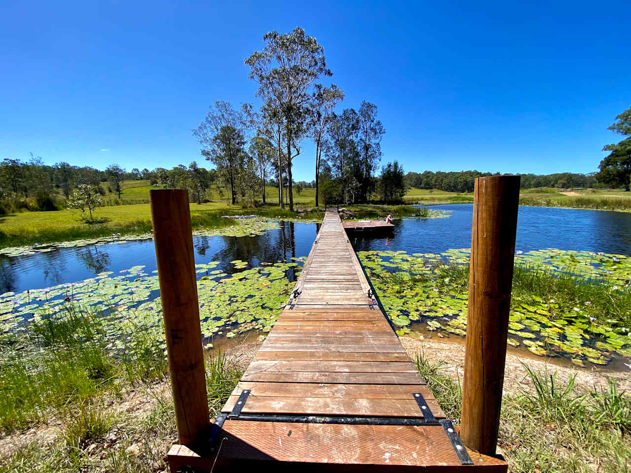 Lilly Dam Foot bridge/Pontoon