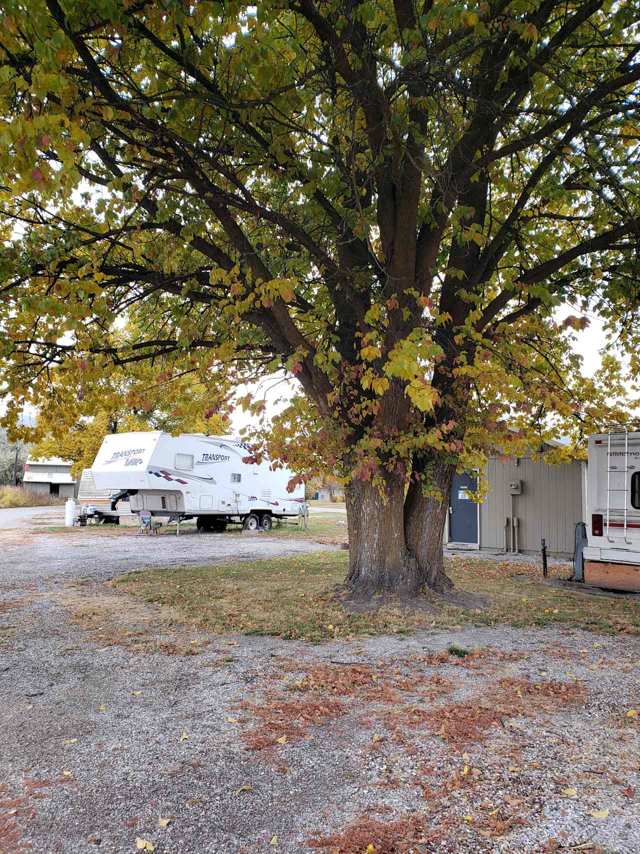 RV Bath House with showers, toilets and sink.