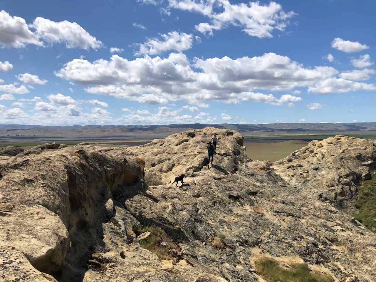 Beautiful views from the top of on of the sandstone formations