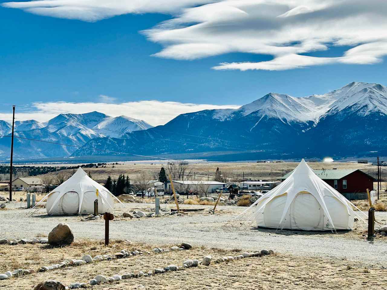 Steps from River Access and yet uninterrupted views of Mount Princeton! 
