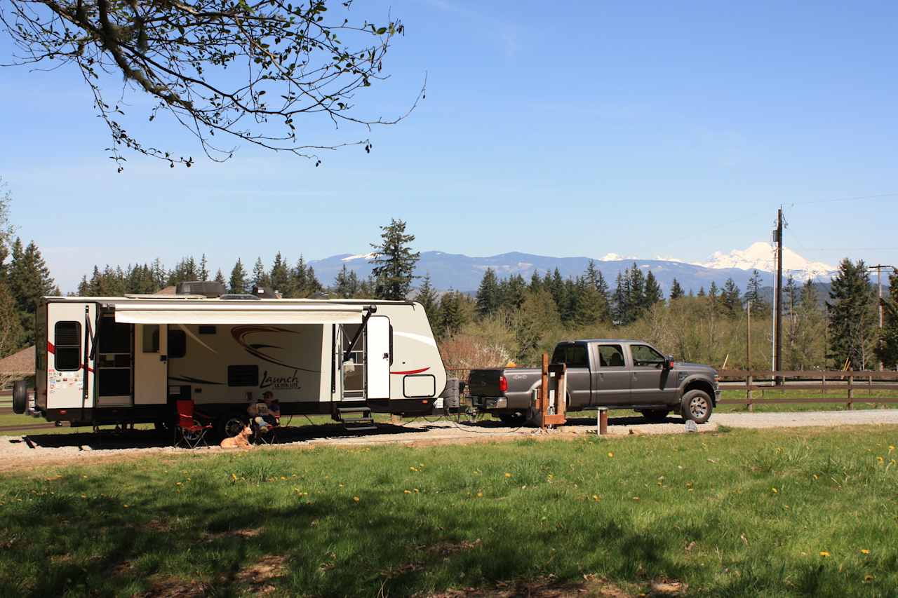 View of Mount Baker from RV site