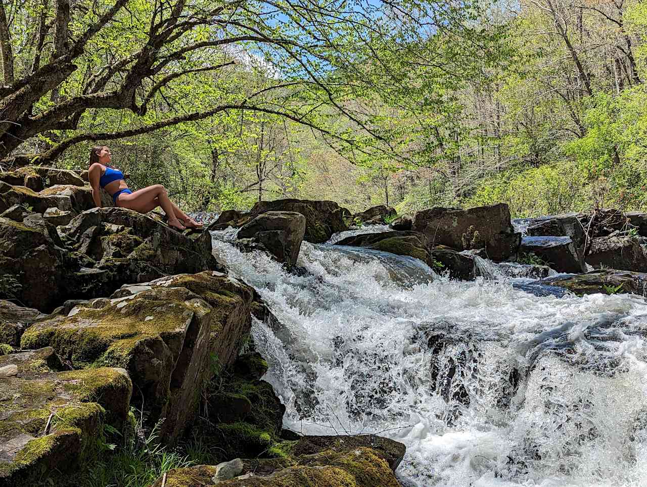 One of the waterfalls near the campsite (10 minute drive from the property).  Perfect for a mid afternoon water bath and suntan.