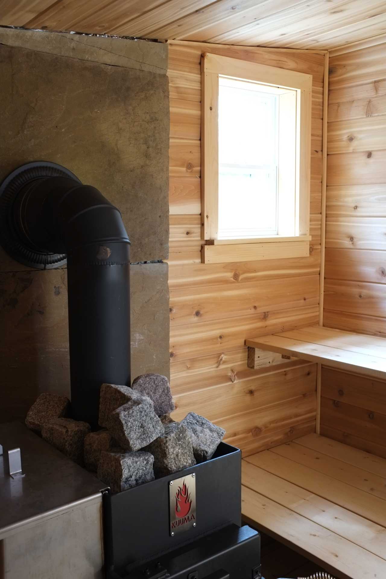 Interior of banya 