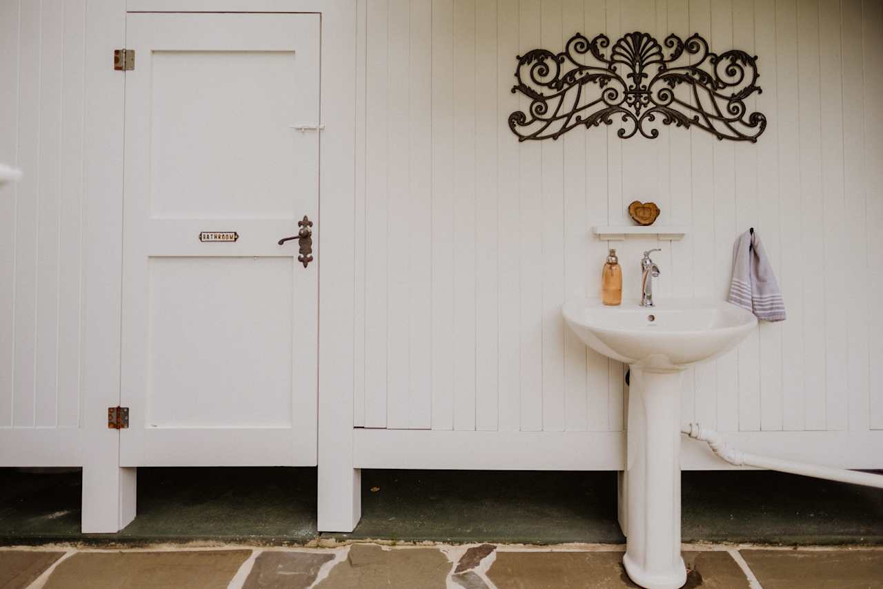 Outdoor showers are always a must!