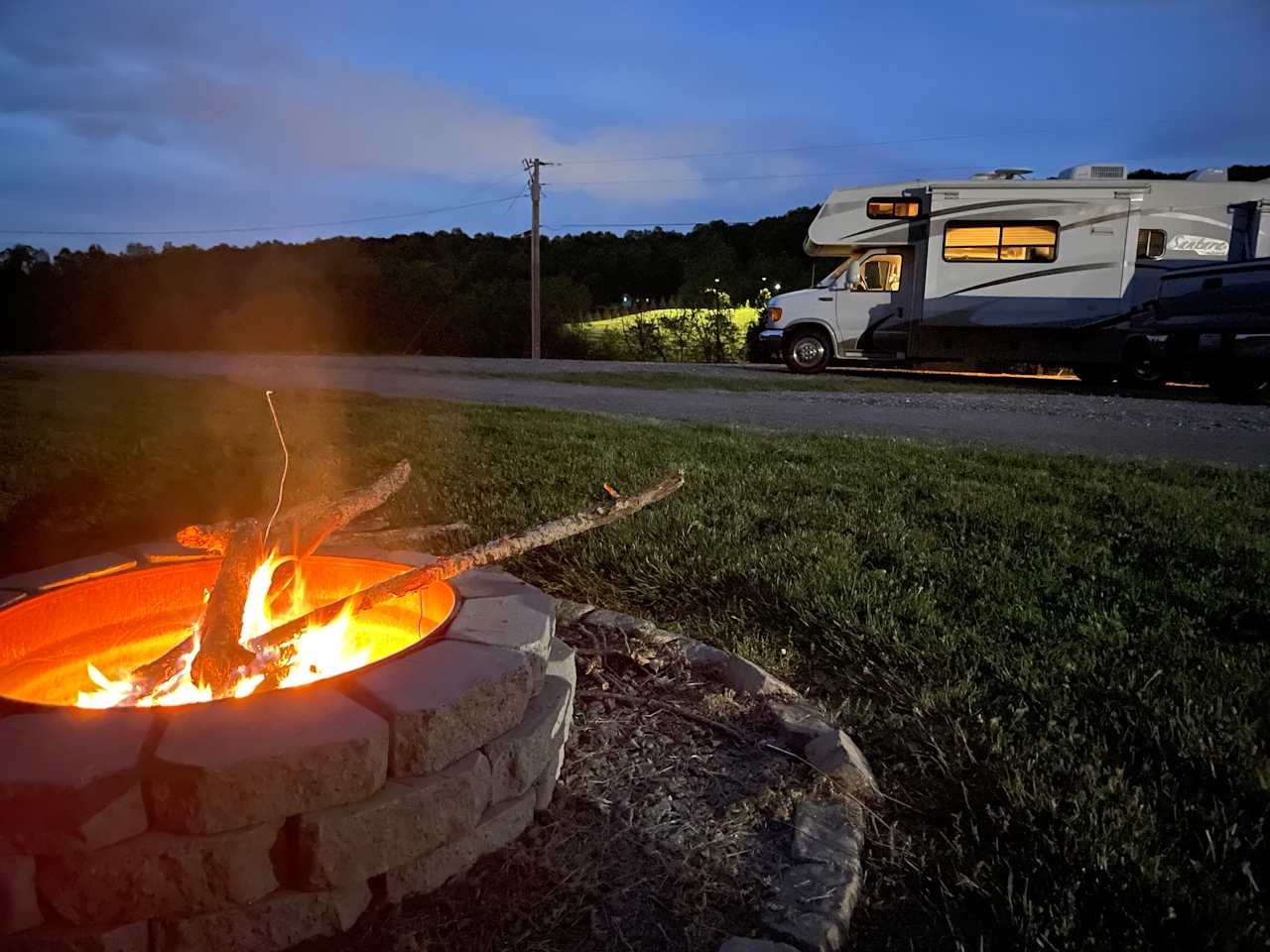 The firepit made evenings nice and cozy!